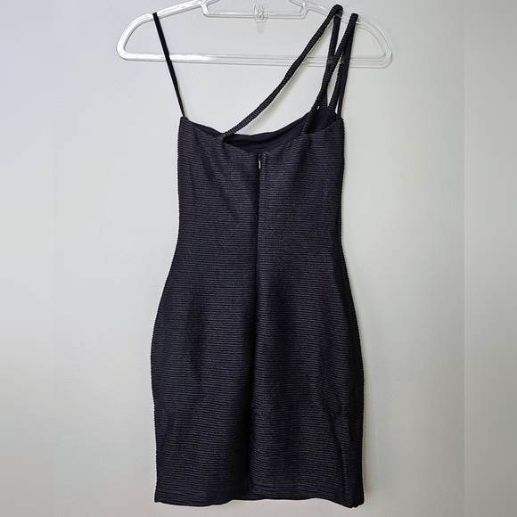 Rumer Penelope Ribbed Bodycon Sleeveless Mini Dress in Black - Picture 8 of 14